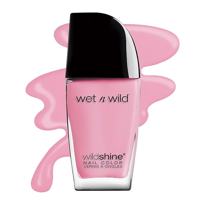wet n wild Wild Shine Nail Polish, Tickled Pink, Nail Color | Amazon (US)
