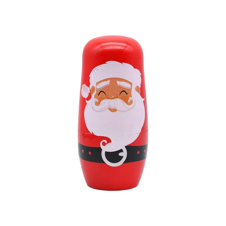 Santa Nesting Doll Christmas Decoration, 5 Pieces, 6.75", by Holiday Time | Walmart (US)