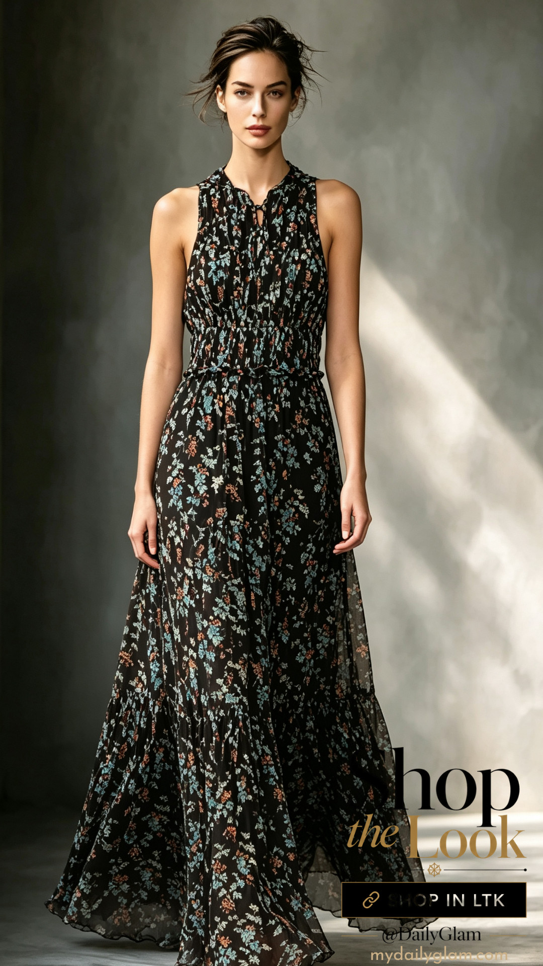 Dark Floral Halter Maxi Dress | Fall Casual‑Chic Look

#DarkFloralDress #FallFlorals #MaxiDressOutfit #BohoFallStyle #EverydayGlam 

 #LTKootd #LTKOver40 #LTKWedding