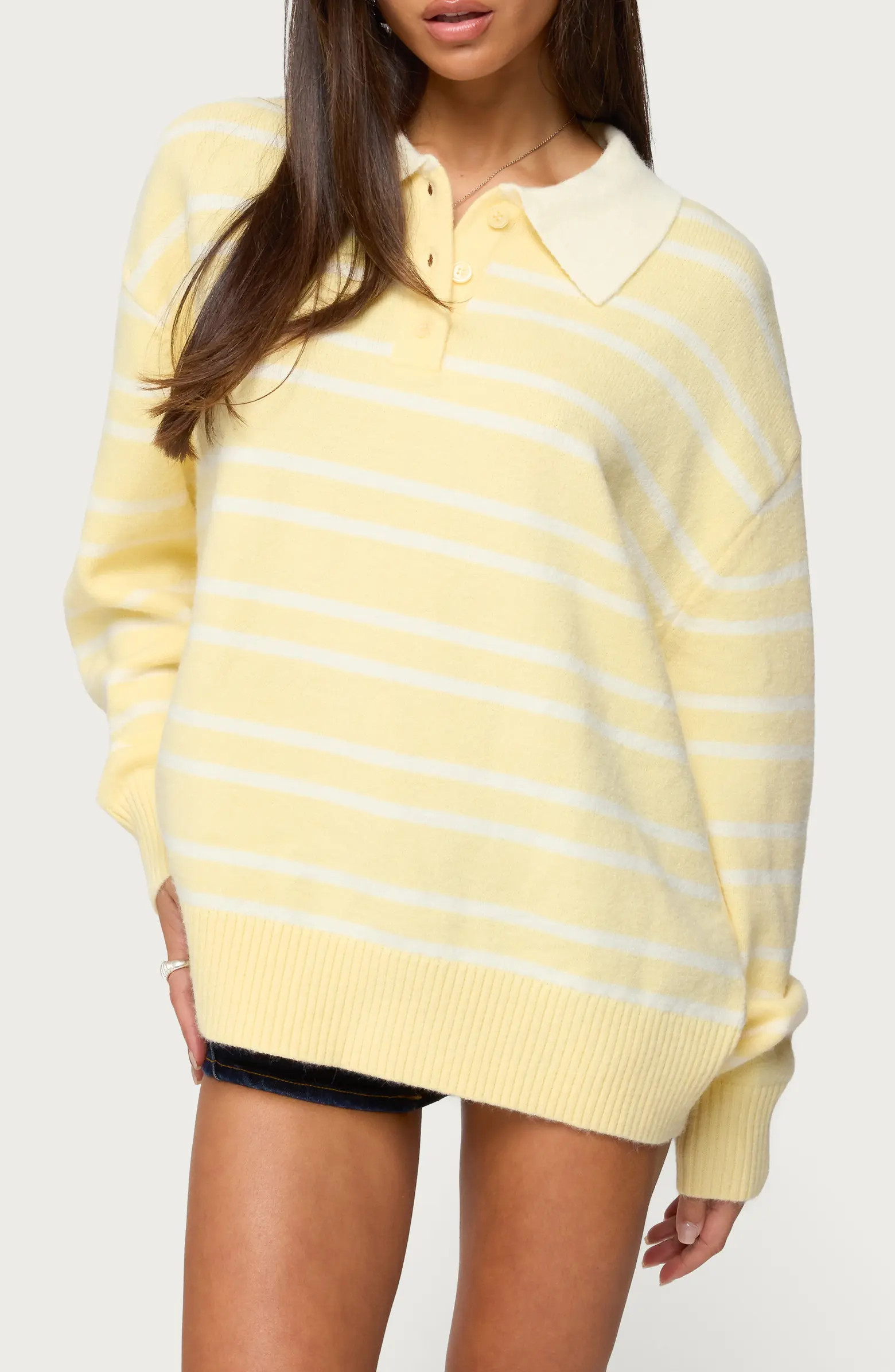 Rilynn Stripe Polo Sweater | Nordstrom