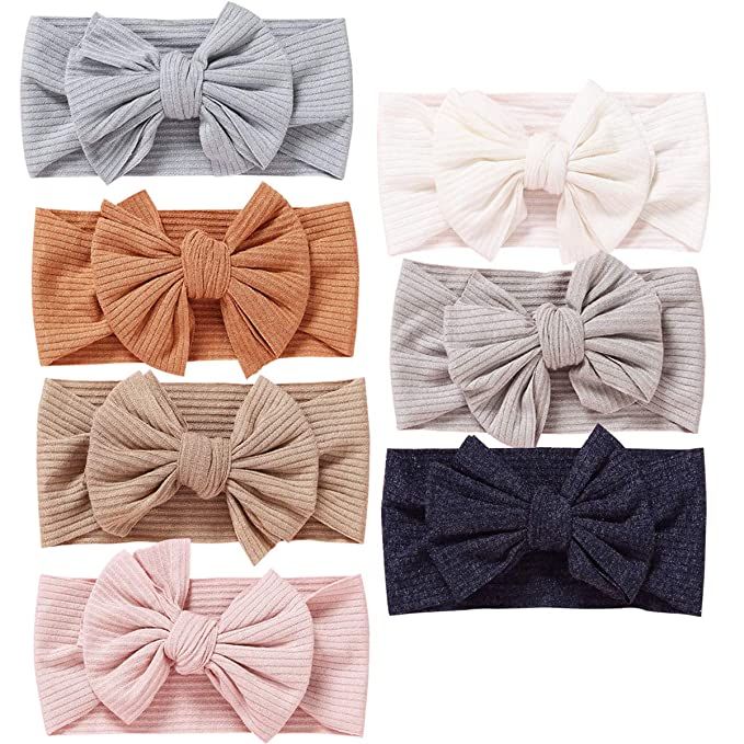 Baby Girl Nylon Headbands Christmas Gifts Newborn Infant Toddler Hairbands and Bows Child Hair Ac... | Amazon (US)