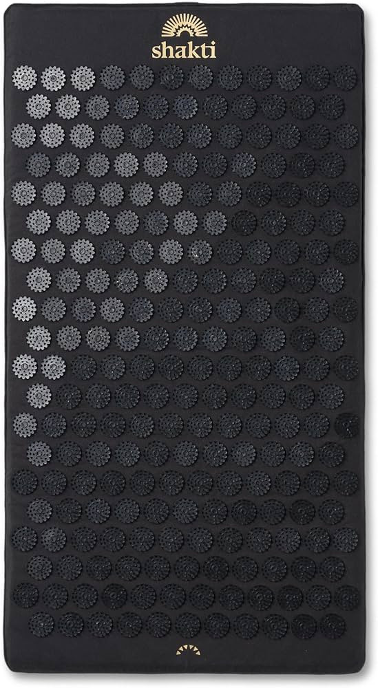 ShaktiMat Premium Acupressure Mat, Level 1 Intensity in Shakti Black, Massage Muscles, Aid Sleep ... | Amazon (US)