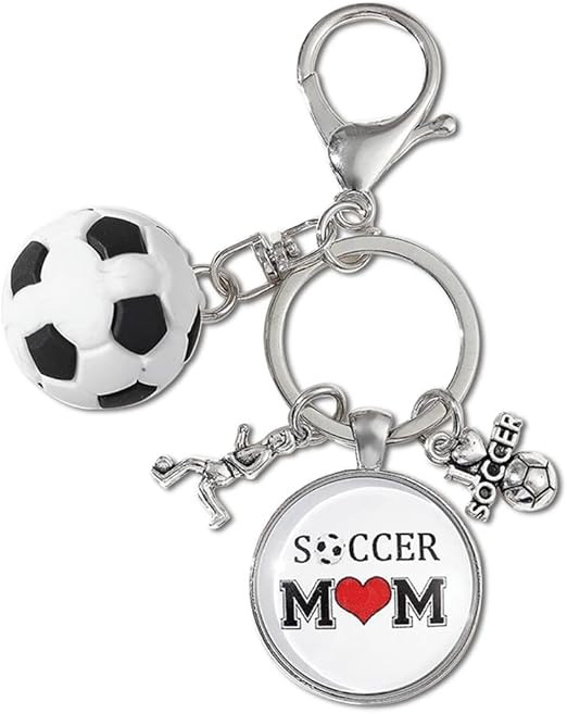 Xiyantiji Soccer Mom Gifts for Women Birthday Christmas Presents for Mom Football Soccer Keychain... | Amazon (US)