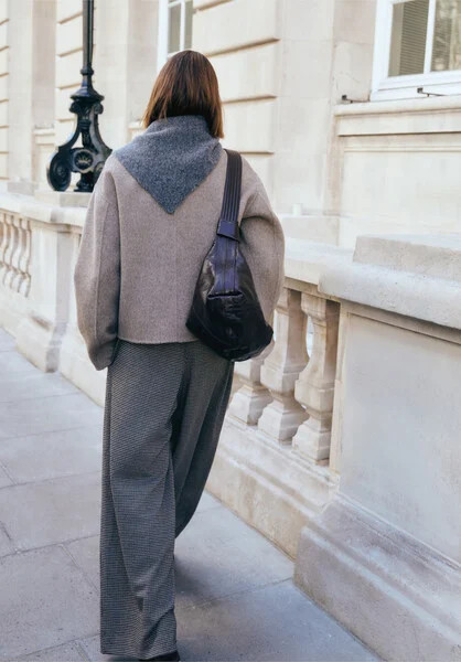 Alpaca Blend Triangle Scarf | Hush UK