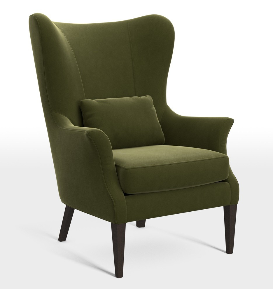 Clinton Modern Wingback Chair | Rejuvenation