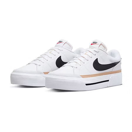Nike Court Legacy Lift Womens Sneakers, 9 1/2 Medium, White | JCPenney