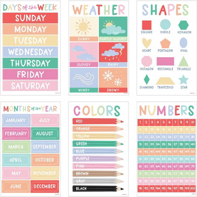 Pippi Post 6pk Classroom Starter Poster Kit, Teacher Supplies | Target