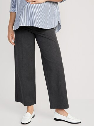 Maternity Full-Panel Pixie Wide-Leg Pants | Old Navy (US)
