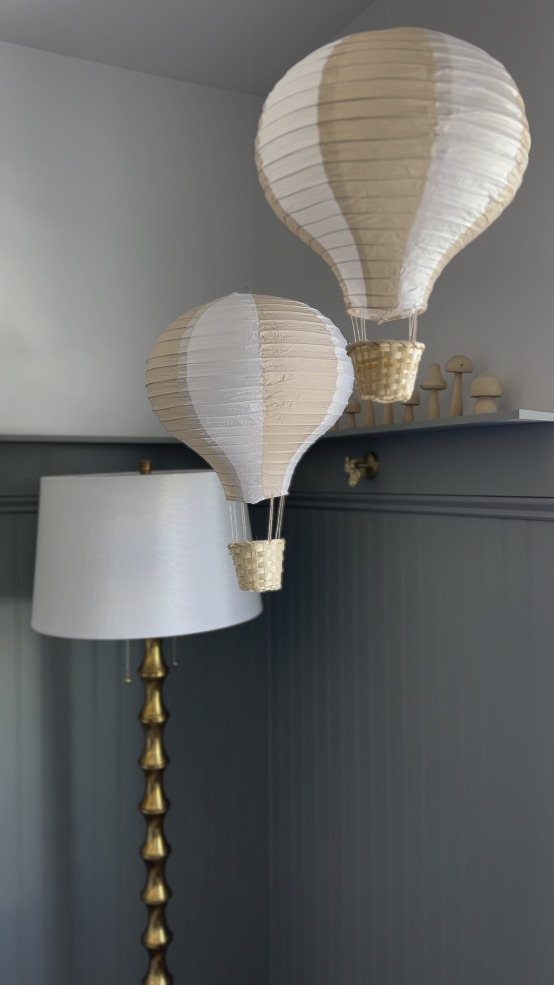 Here is the tutorial on how to make your own hanging hot air balloons 🤍

#LTKbaby #LTKkids #LTKhome