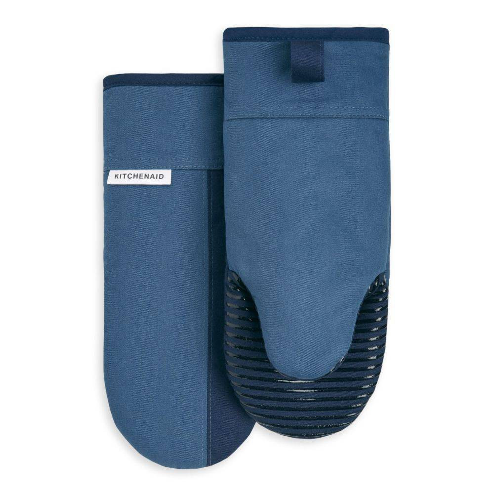 KitchenAid 2pk Cotton Beacon Oven Mitts Blue | Target