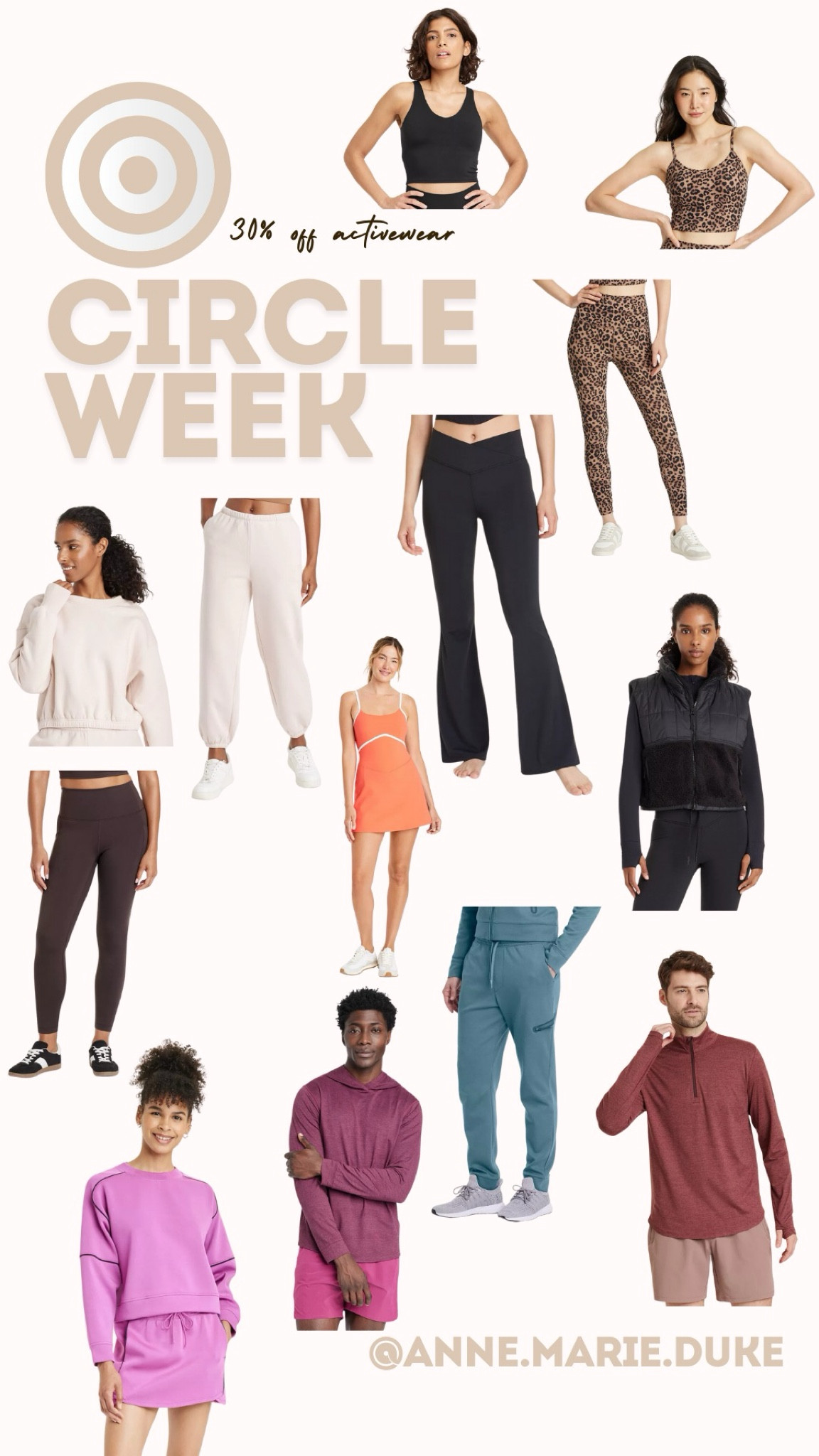 Target circle week deal of the day: 30% off activewear for all!

#LTKSaleAlert #LTKFamily #LTKMens