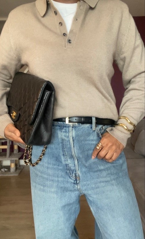 Recreating a Chanel outfit never been so easy ! This knitted polo is chef’s kiss. Bought it in taupe size M 

#LTKgrwm #LTKspring #LTKootd