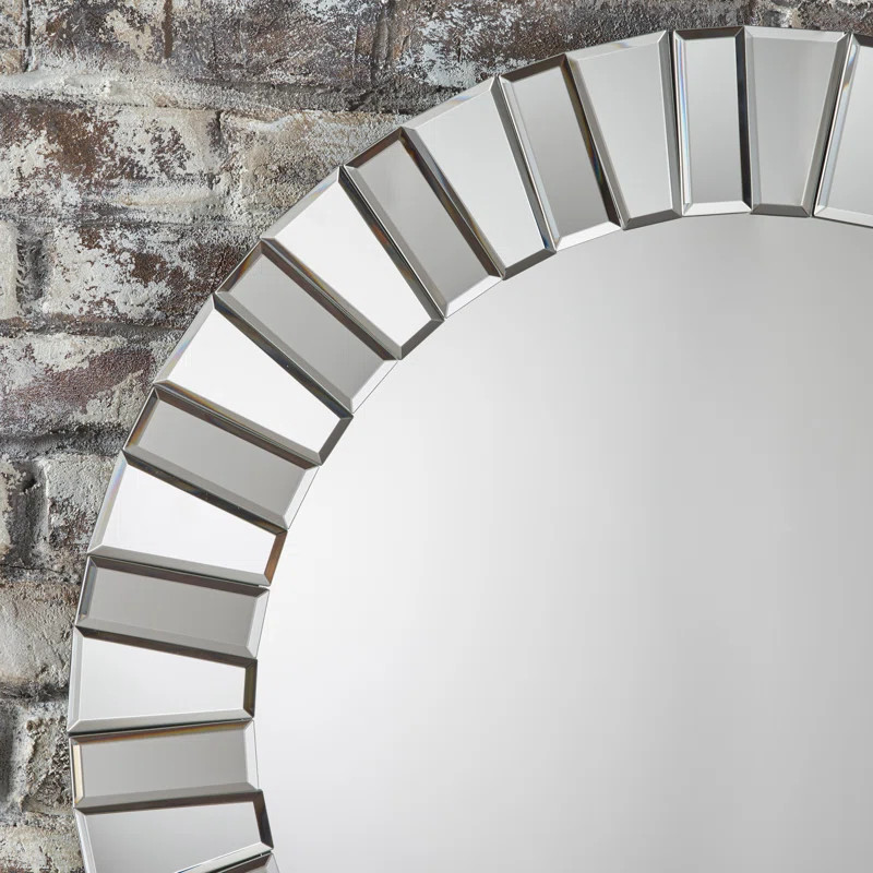Annika Round Wood Wall Mirror | Wayfair North America