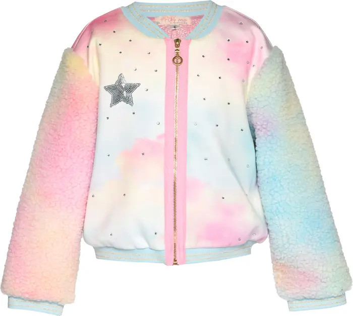 Truly Me Kids' Unicorn Mixed Media Jacket | Nordstrom | Nordstrom