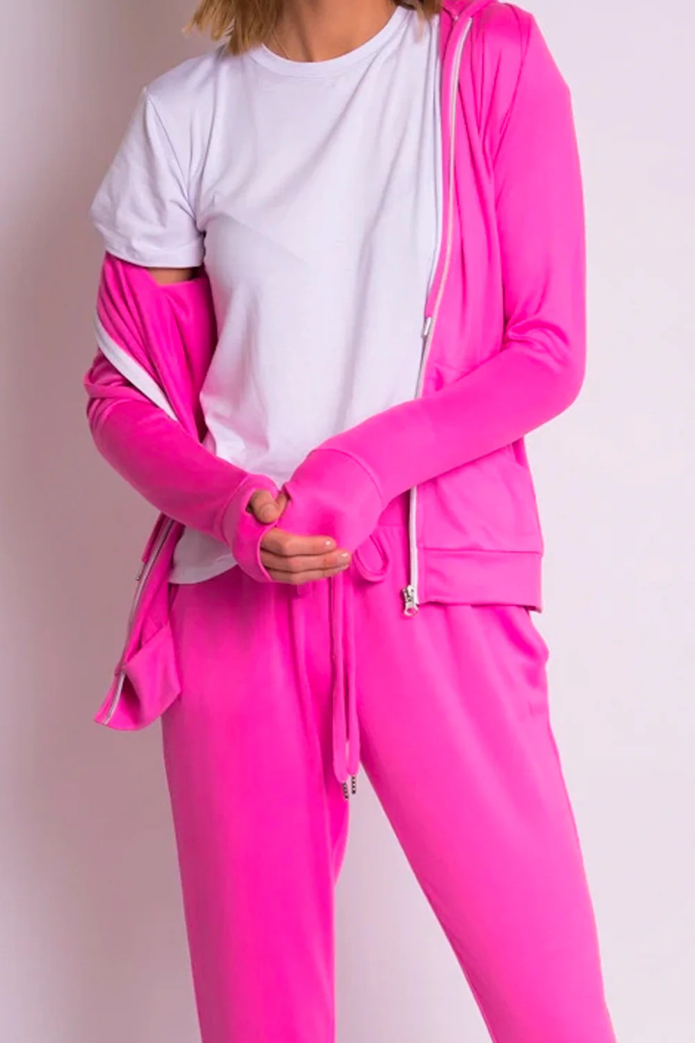 CLOUD ZIP UP - Hot Pink | Los Angeles Trading Co
