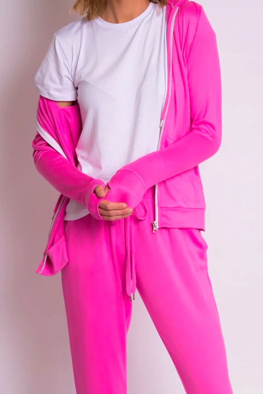 CLOUD ZIP UP - Hot Pink | Los Angeles Trading Co