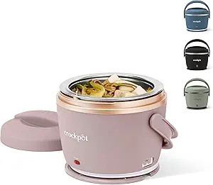 Crock-Pot 20-Ounce Electric Lunch Box, Portable Food Warmer, Blush Pink | Perfect for Travel, Car... | Amazon (US)