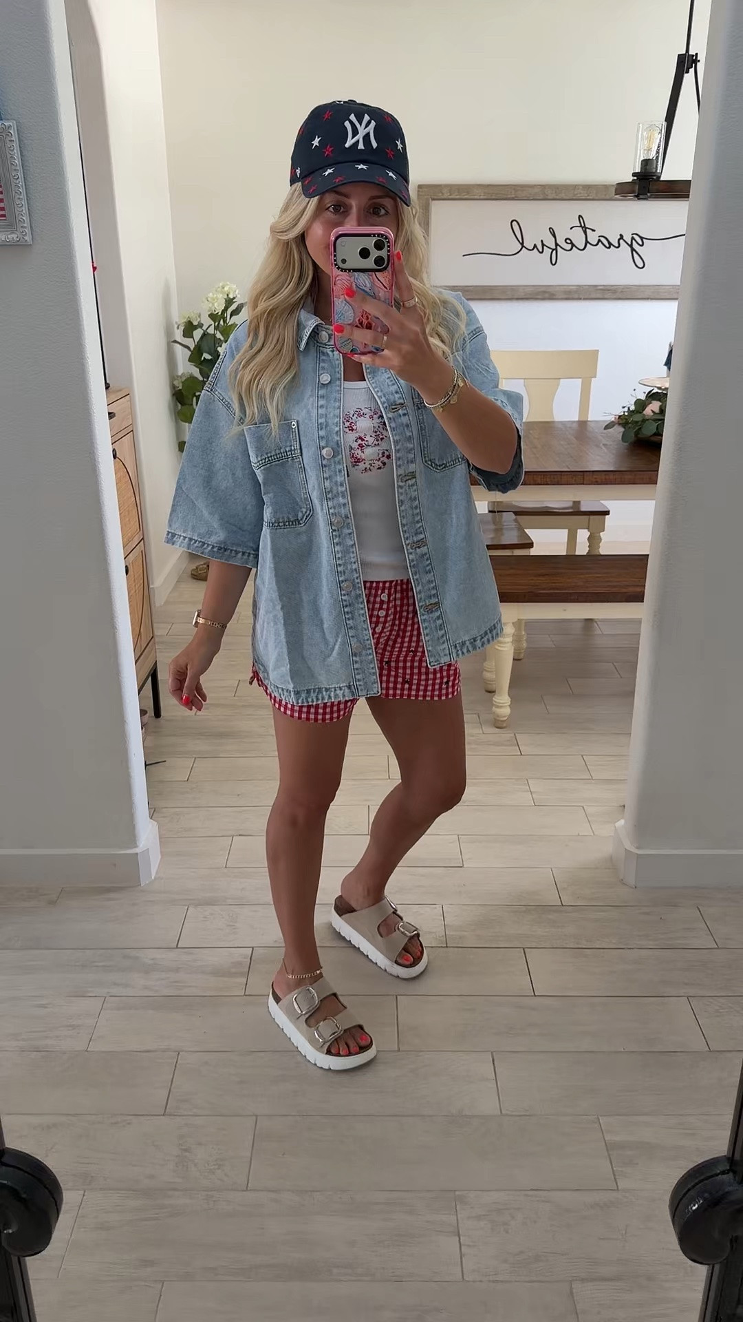 Summer outfit
Size small
Sandals tts
4th of July

#LTKootd