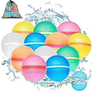 Reusable Water Balloons for Kids - Summer Toys, Pool Beach Water Toys for Boys and Girls, Silicon... | Amazon (US)