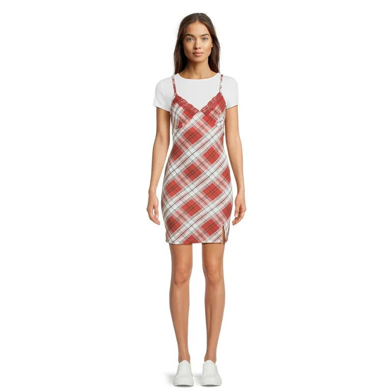 No Boundaries Juniors Twofer Dress | Walmart (US)