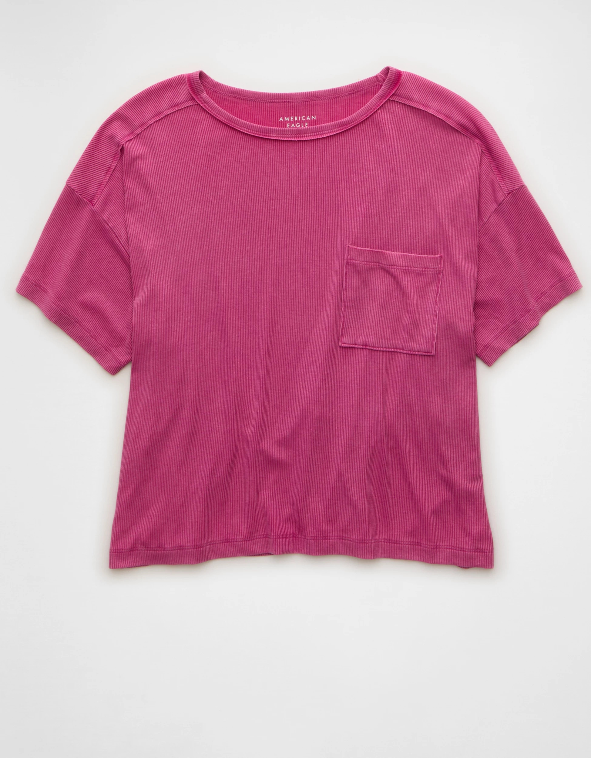 AE Soft & Sexy Ribbed Pocket T-Shirt | American Eagle Outfitters (US & CA)