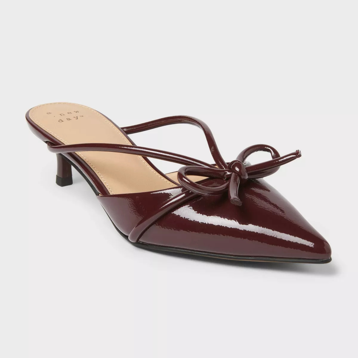 Women’s Odelia Heels with Memory Foam Insole – A New Day™ Burgundy 9.5 | Target