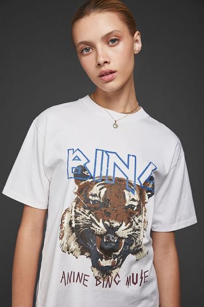 Tiger Tee - White | ANINE BING