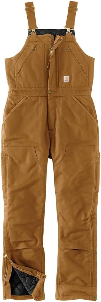 Carhartt Women's Loose Fit Washed Duck Insulated Biberall | Amazon (US)