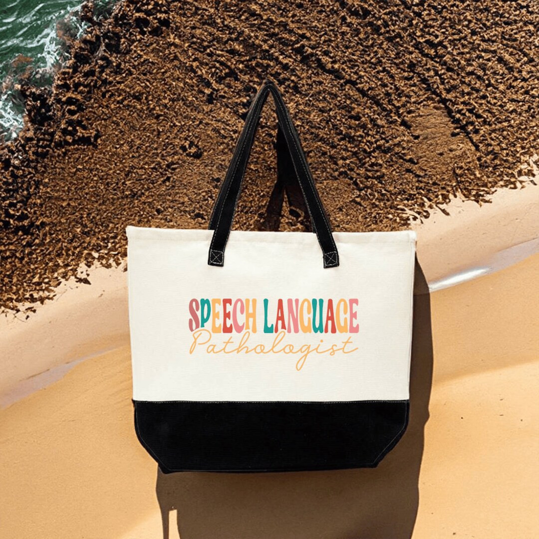 Speech Language Pathologist Tote Bag, Speech Therapy Tote Bag, Speech Therapist Gift, SLP Tote, S... | Etsy (US)