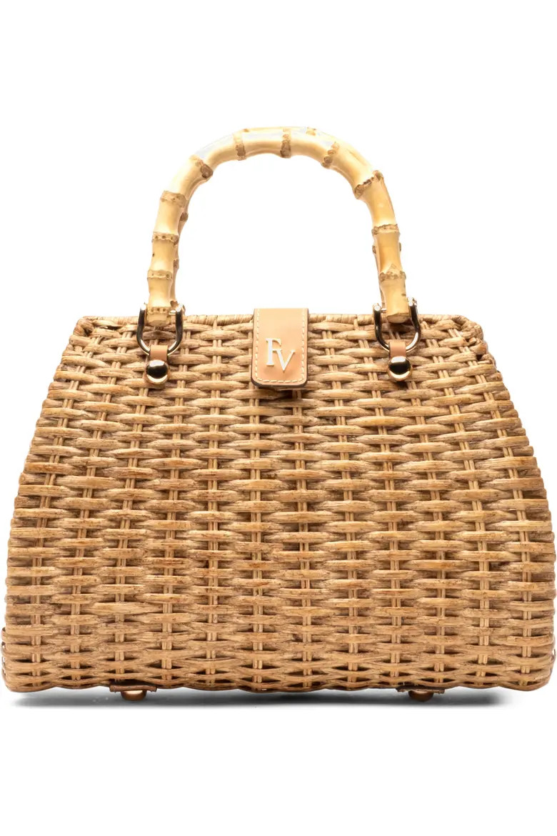 Rooster Woven Wicker Top Handle Bag (Women) | Nordstrom | Nordstrom