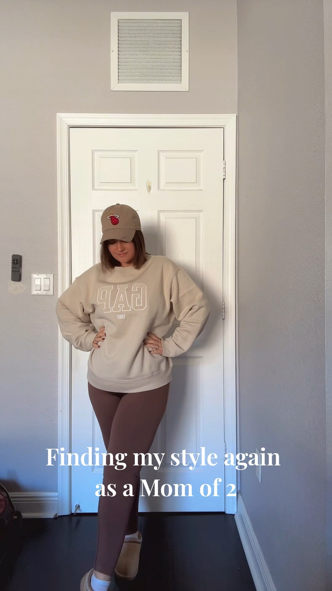 Cozy neutral OOTD as a work from home mom of two. You can easily recreate it and switch out the shoes for some boots too  

#LTKStyleTip #LTKmomlife #LTKMidsize