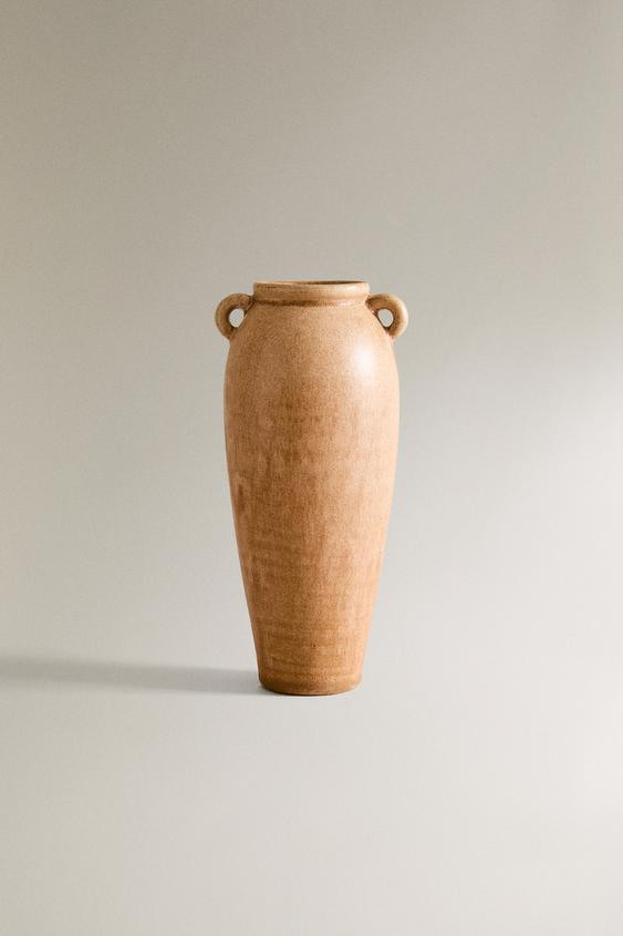 CERAMIC VASE WITH HANDLES | Zara US