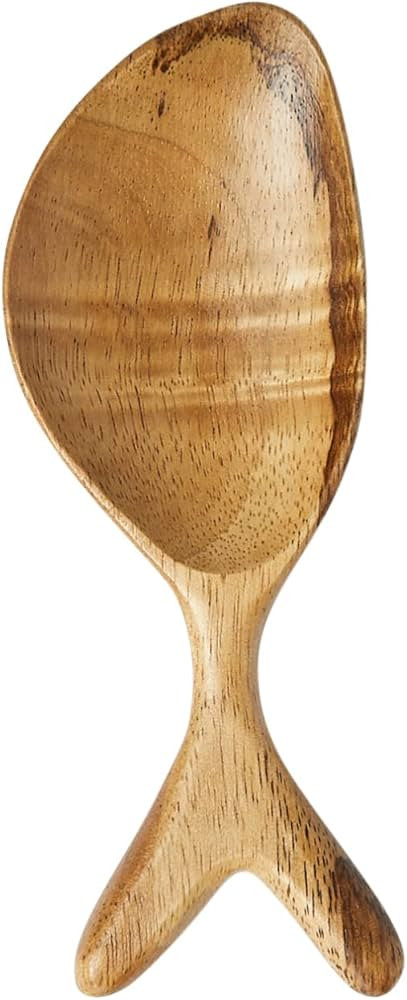 Creative Co-Op Coastal Fish Shaped Acacia Wood, Natural Spoon | Amazon (US)