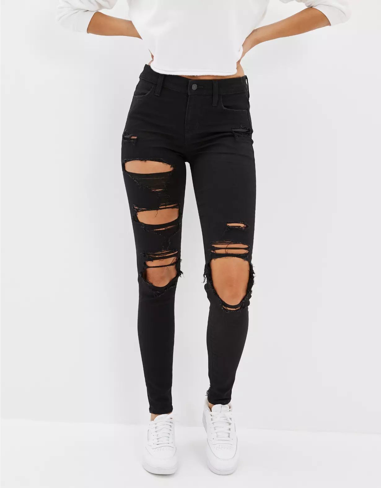 AE Dream Ripped Low-Rise Jegging | American Eagle Outfitters (US & CA)