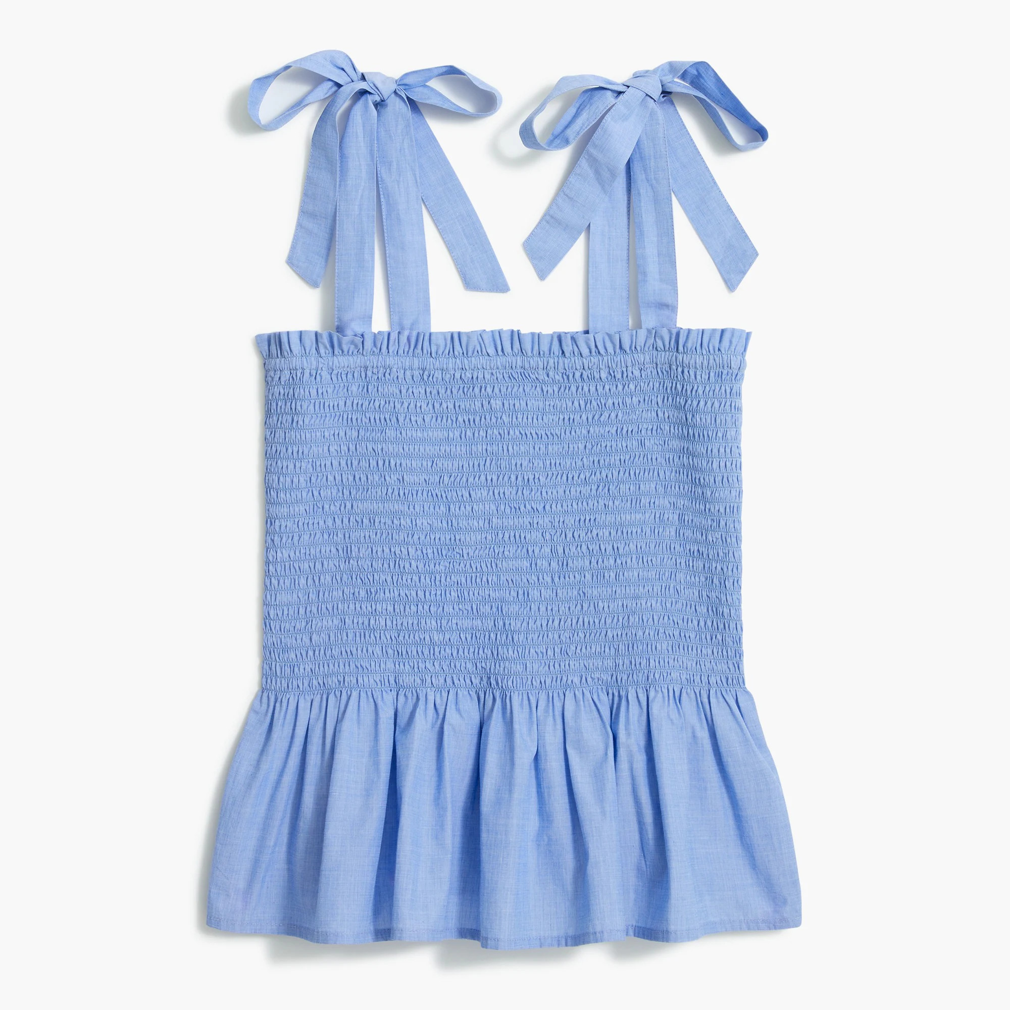 Factory: Smocked Tie-shoulder Tank Top For Women | J.Crew Factory