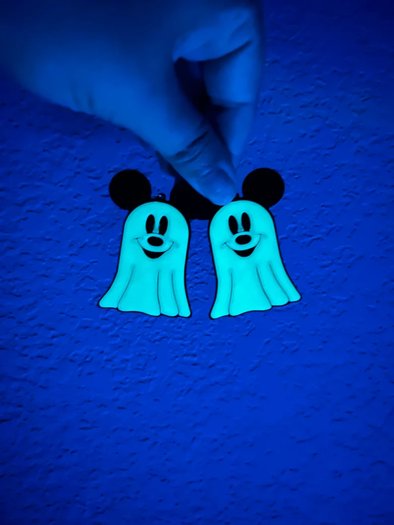 Ghost Mouse Earrings (Glow in the Dark) | Etsy (US)