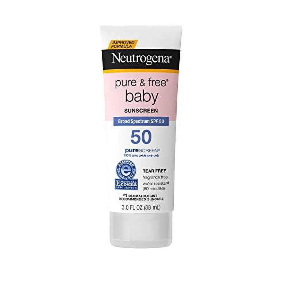 Neutrogena Pure & Free Baby Mineral Sunscreen Lotion with Broad Spectrum SPF 50 & Zinc Oxide, Wat... | Walmart (US)