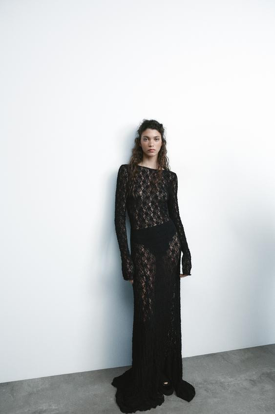LONG LACE DRESS | Zara US