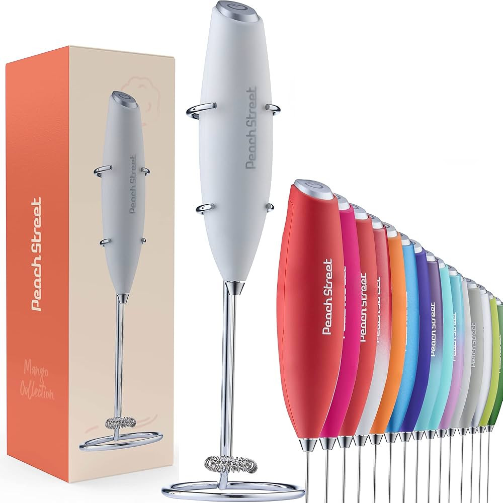 Powerful Handheld Milk Frother, Mini Milk Foamer, Battery Operated (Not included) Stainless Steel... | Amazon (US)