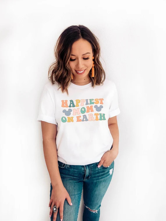 Happiest MOM On Earth Shirt Disney World Shirt Disney Shirt | Etsy | Etsy (US)