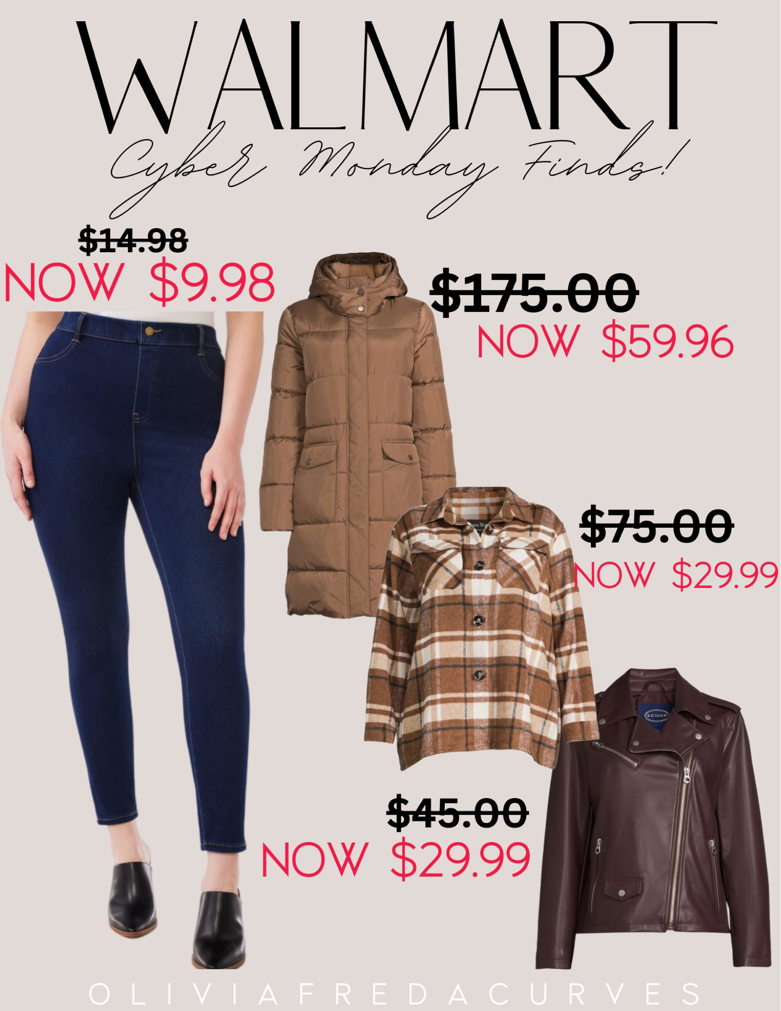 Cyber Monday @walmart finds! These deals are too good to pass up! The jeggings are insane! #WalmartPartner #WalmartFinds #IYWYK 

#LTKCyberWeek #LTKmidsize #LTKsalealert