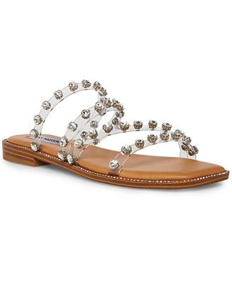 Steve Madden Women's Skylar Studded Strappy Slide Sandals & Reviews - Sandals - Shoes - Macy's | Macys (US)