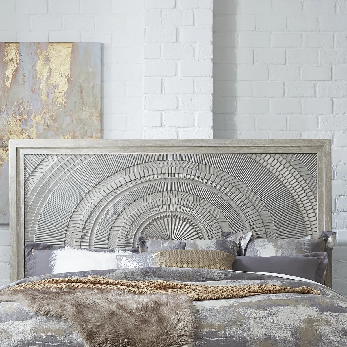 Belmar Decorative Panel Bed, Dresser & Mirror, Nightstand Bedroom Set | Wayfair North America