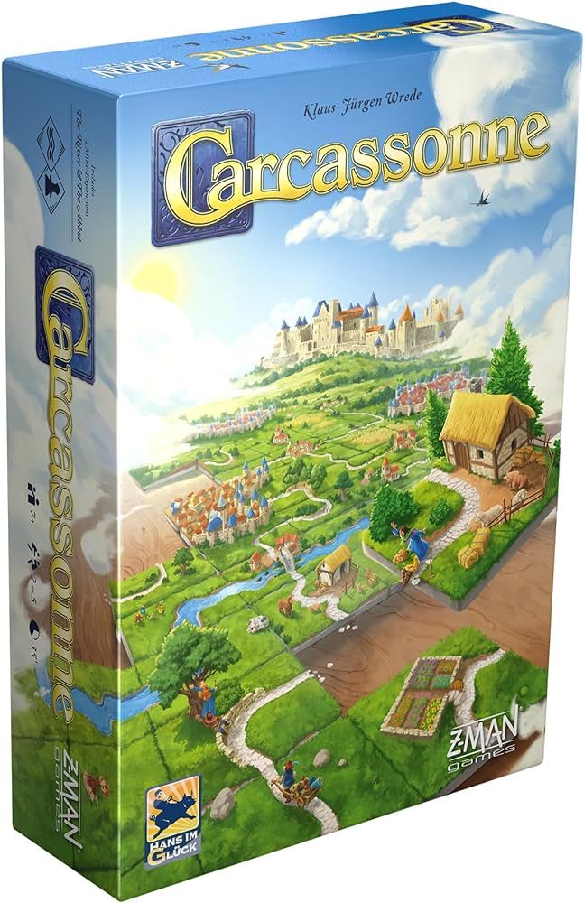 Carcassonne Board Game (BASE GAME) | Board Game for Adults and Family | Strategy Board Game | Med... | Amazon (US)