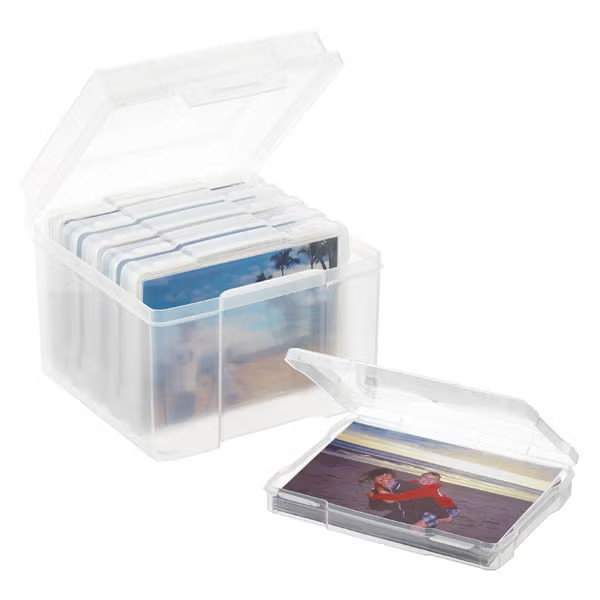 Iris 6-Case 5" x 7" Photo and Craft Storage Box | The Container Store