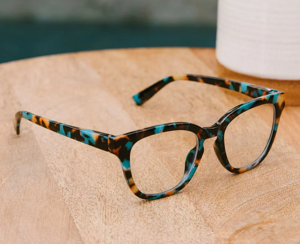Betsy (Blue Light) - Teal Botanico / Reading / 2.25 - Peepers by PeeperSpecs | Peepers