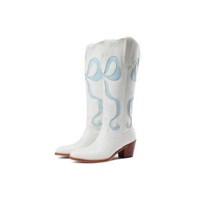 Blue bow boots | SHEIN