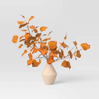 Large Orange Fall Leaf Artificial Plants Arrangement - Threshold | eBay | eBay US