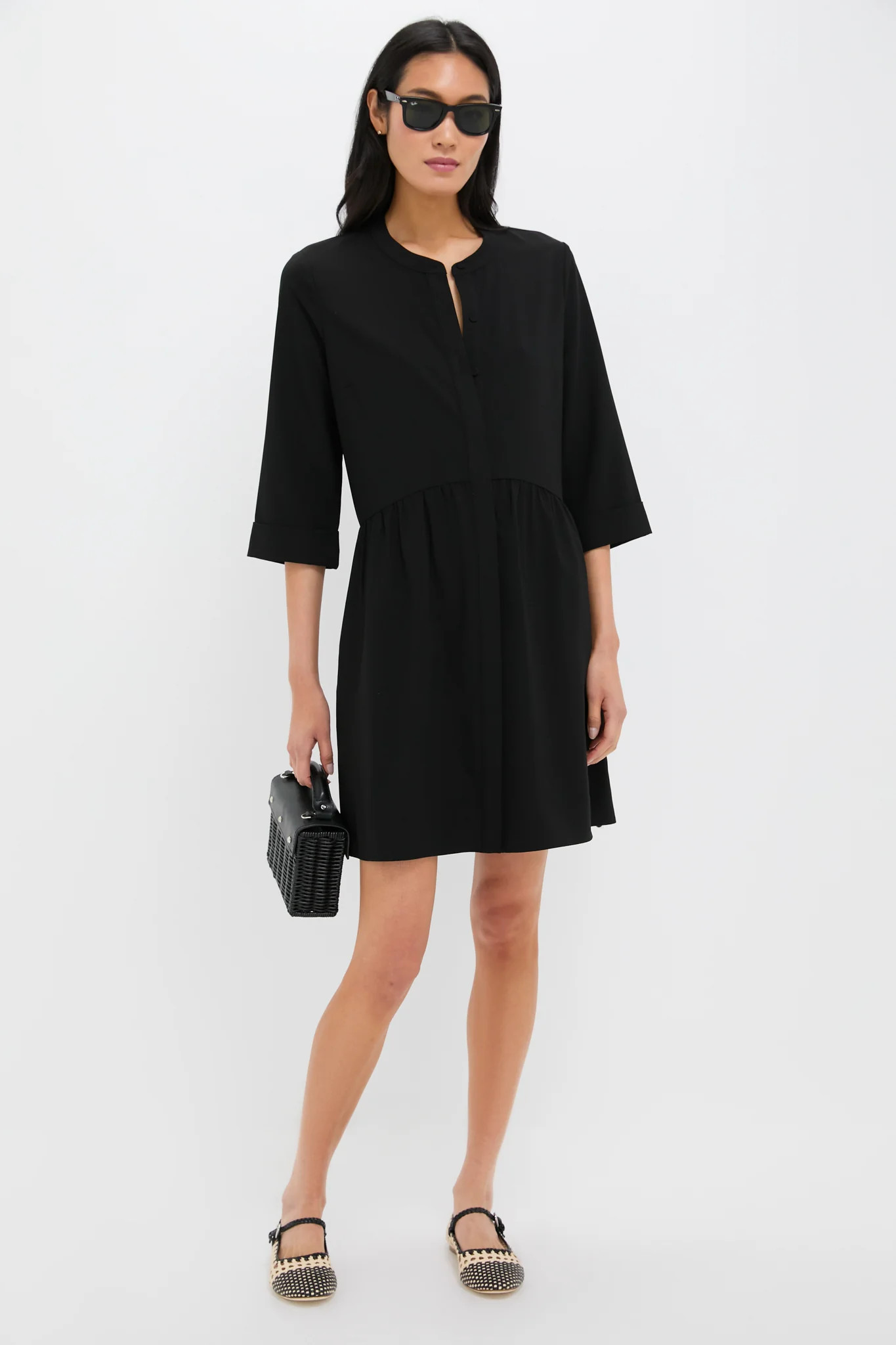 Midnight Check Royal Shirt Dress | Tuckernuck (US)