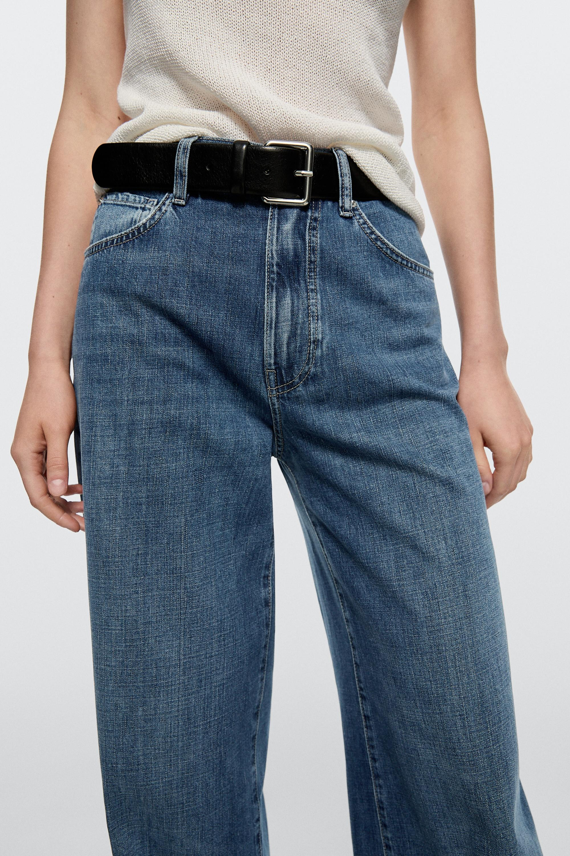 High-waist wide-leg jeans | Zara US
